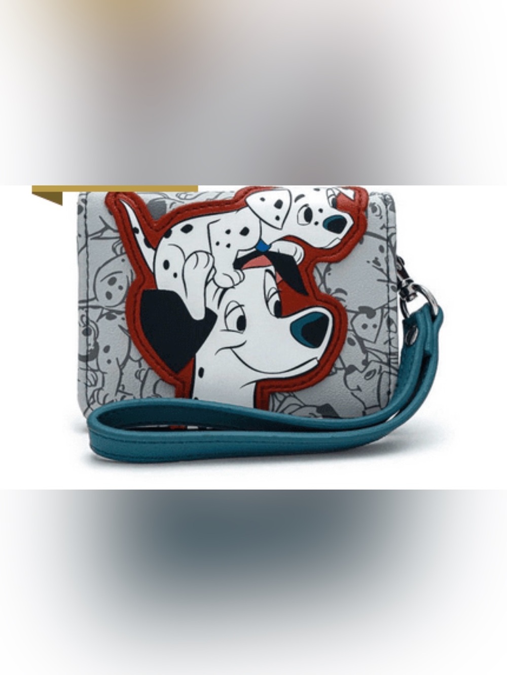 NWT Loungefly Disney 101 Dalmatians Teal Wristlet Wallet